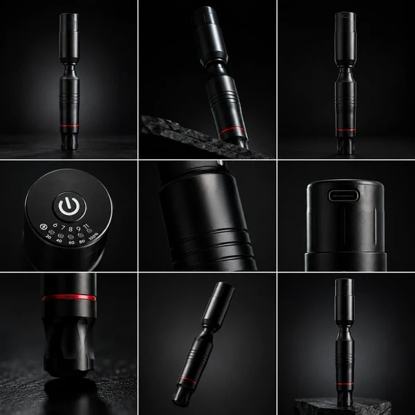 Black Diamond Beginner Tattoo Kit with Wireless Tattoo Pen