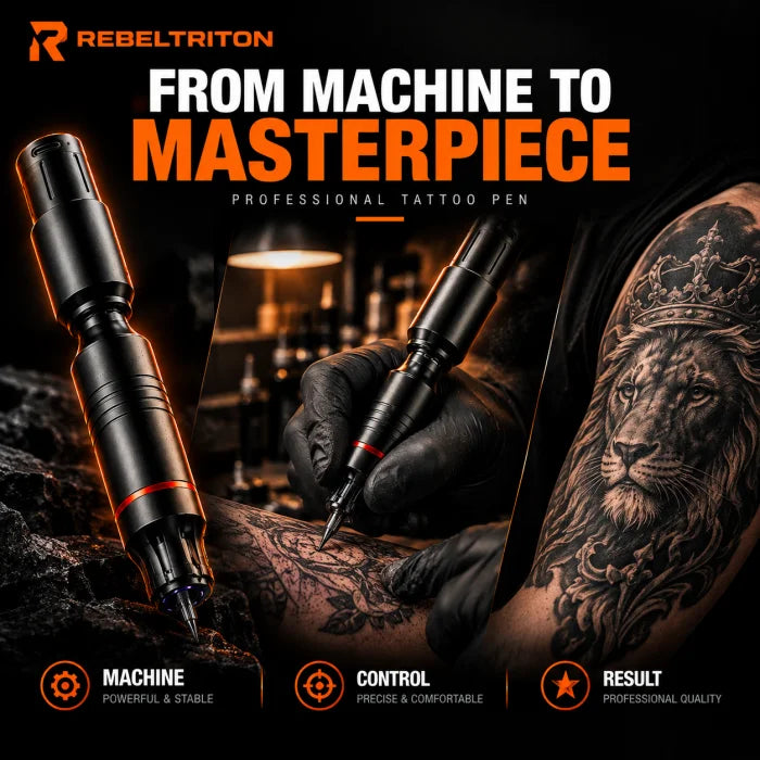 Black Diamond Beginner Tattoo Kit with Wireless Tattoo Pen