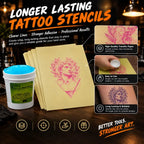 Tattoo Practice Kit - Silicone Practice Book + Tattoo Stencil Transfer Stick