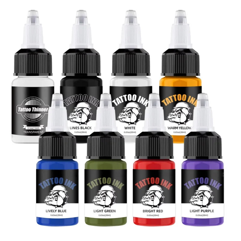 New Tattoo Ink B002  8-Color Pigment Set 20ml Easy Apply