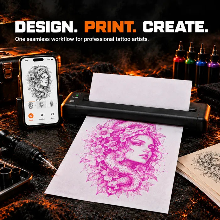 Wireless Tattoo Stencil Printer